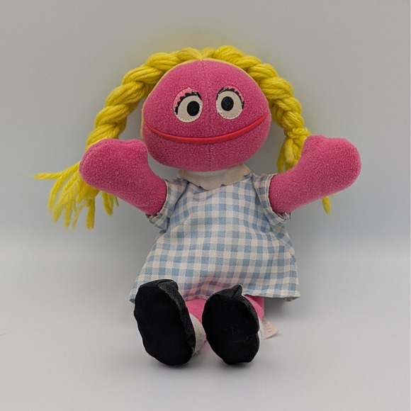 Tyco Other - Vintage Sesame Street Betty Lou Plush Tyco 1997 Jim Henson Pink Muppet Doll Toy